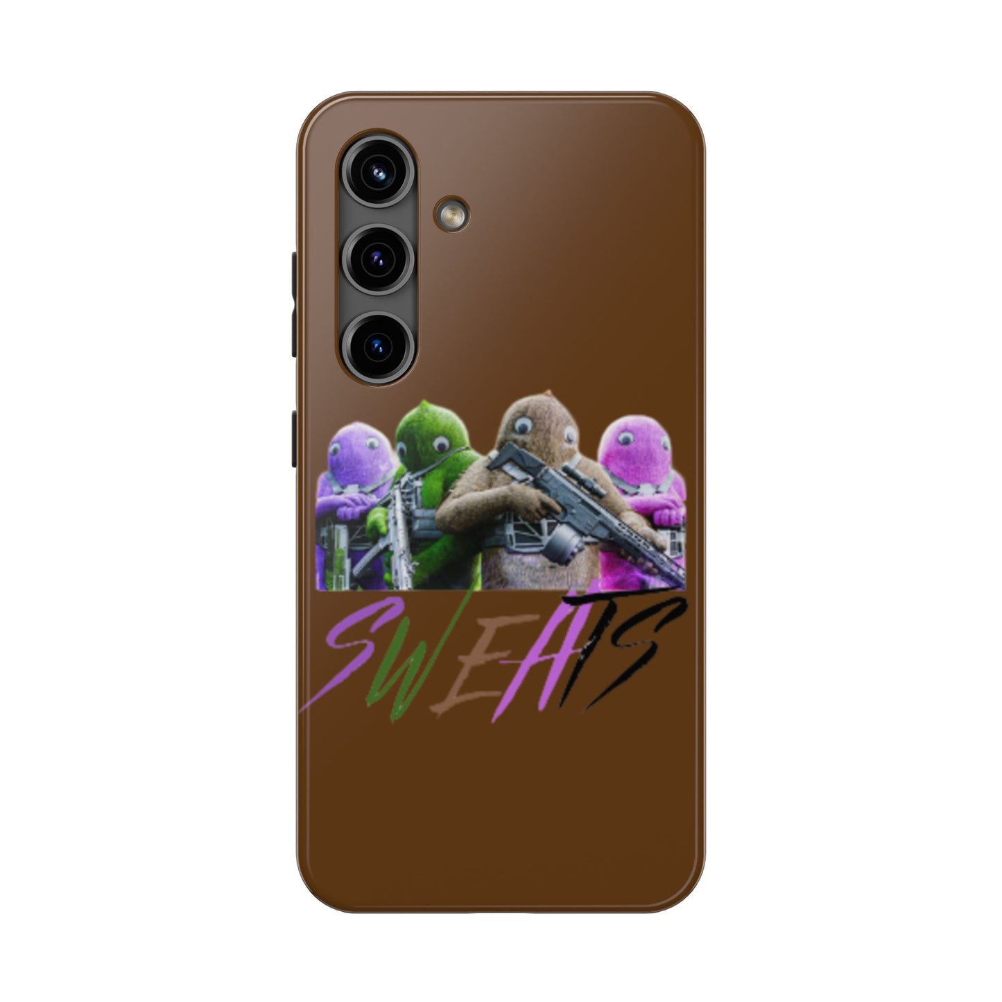 Cool Cartoon-Inspired Tough Phone Case - 'SWEATS'