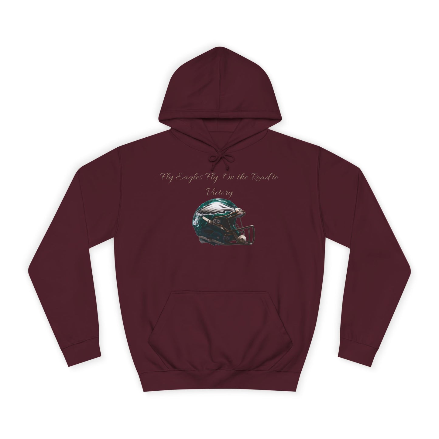 Midnight Green NFL Philadelphia Eagles Hoodie for Men & Women – "Fly Eagles, Fly" Game Day Sweatshirt with Drawstrings & Kangaroo Pocket