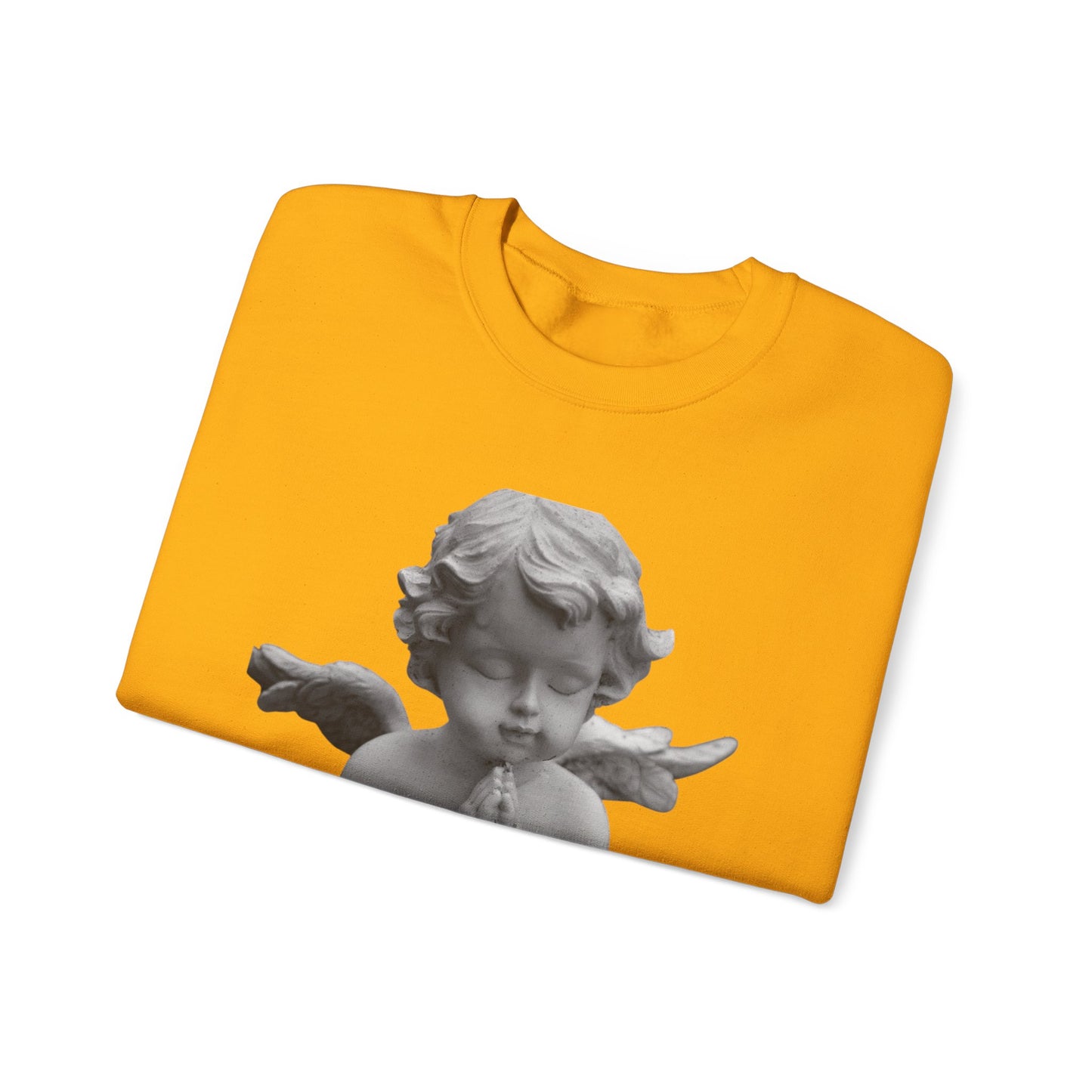 Pure Cloud Men & Women’s Sweater – "G.O.E Angel" (God Over Everything) Faith-Inspired Pullover