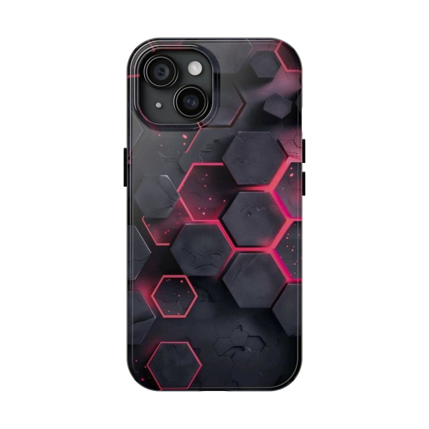 Stylish Tough Phone Cases with Hexagonal Design - Durable Protection for Tech Lovers
