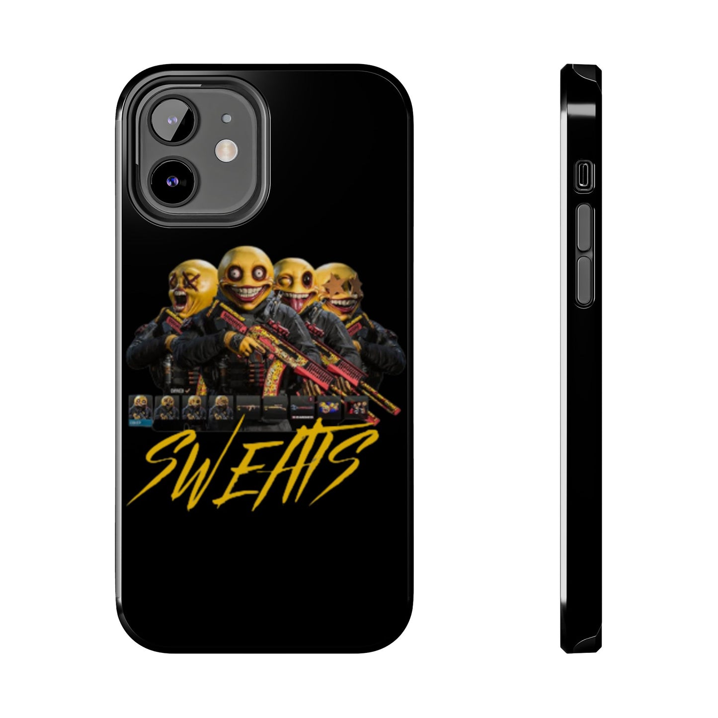 Tough Phone Cases - Bold 'SWEATS' Design for Gamers & Trendsetters