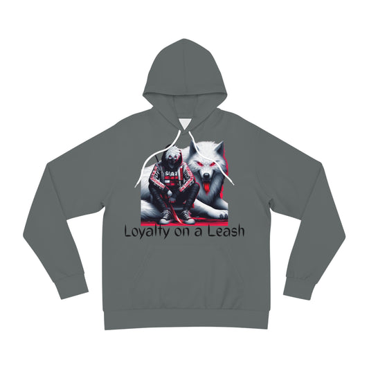 Ash Iron Grey Hoodie for Men & Women – "Loyalty on a Leash" Wild Wolf Statement Wear