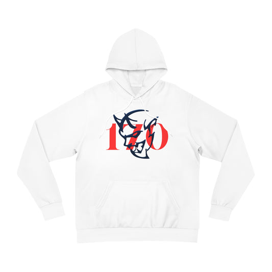 Ice White "Demon 170" Performance Hoodie – Bold Graphic Muscle Car Sweatshirt