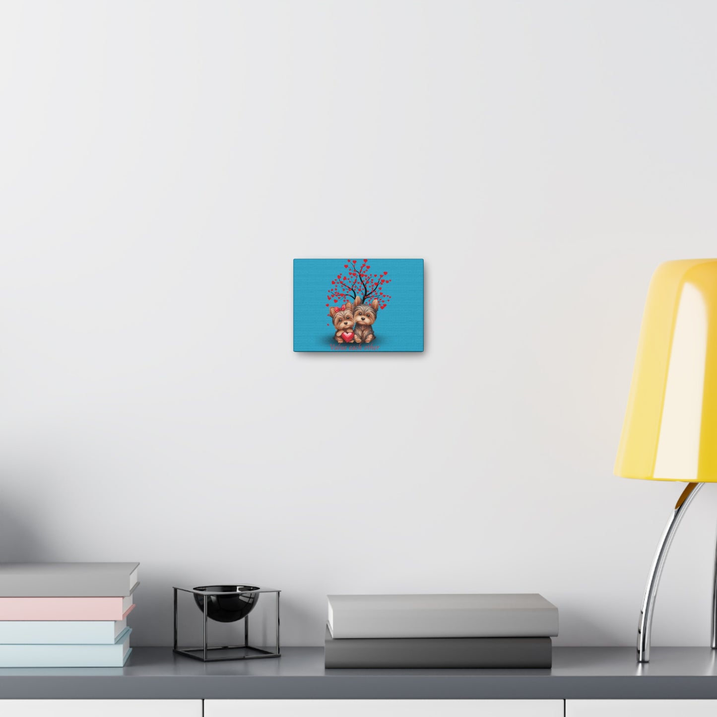 Value Each Other Canvas Gallery Wrap – Adorable Pet Art for Animal Lovers