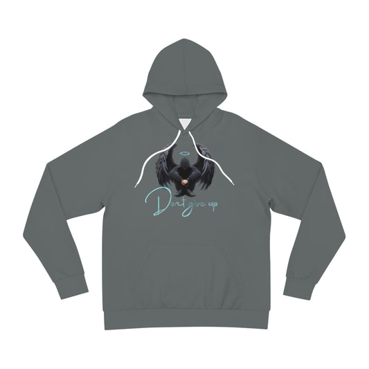 Iron Smoke Grey Hoodie for Men & Women – Keep Pushing Don’t Give Up Resilient Mindset Wear