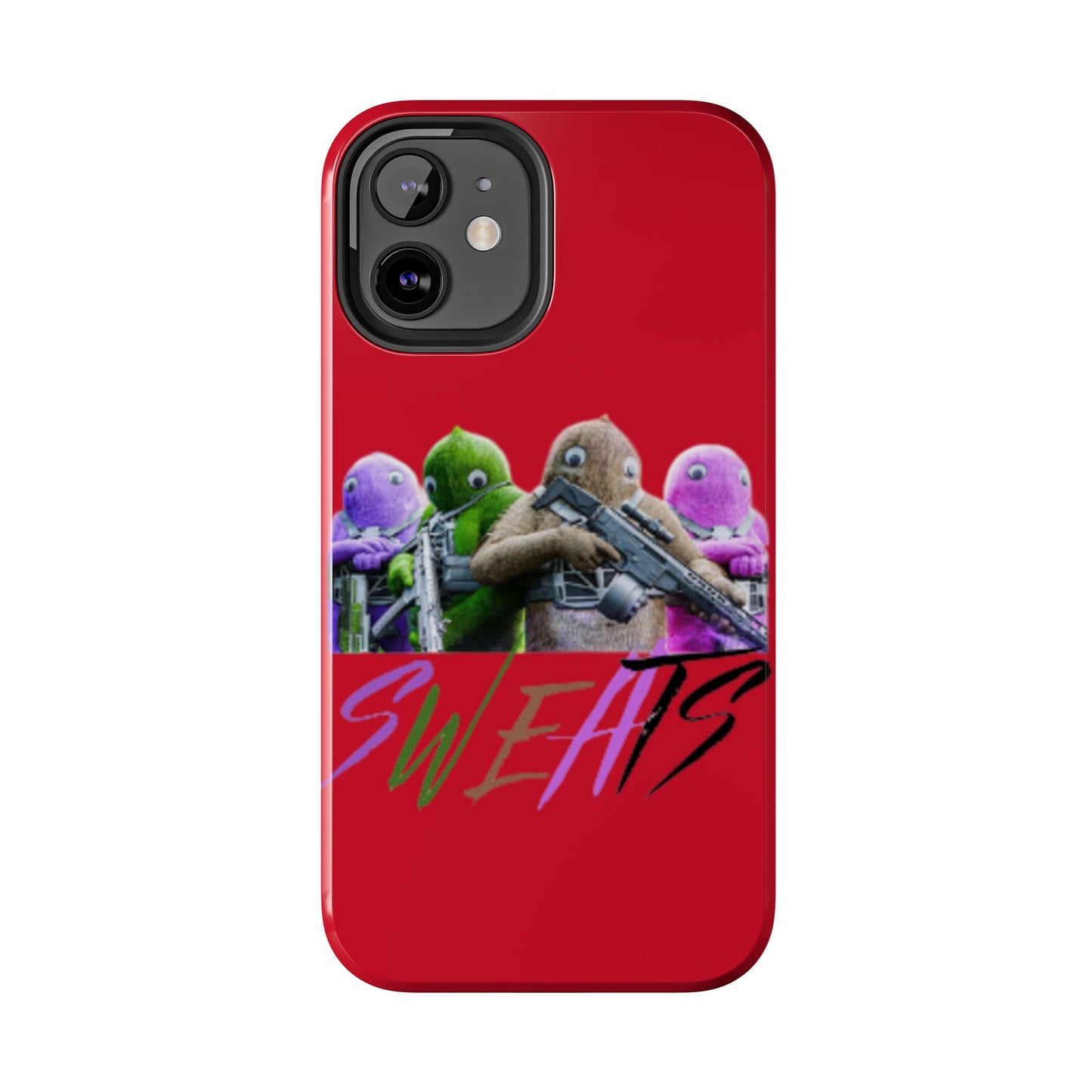 Cool Cartoon-Inspired Tough Phone Case - 'SWEATS'