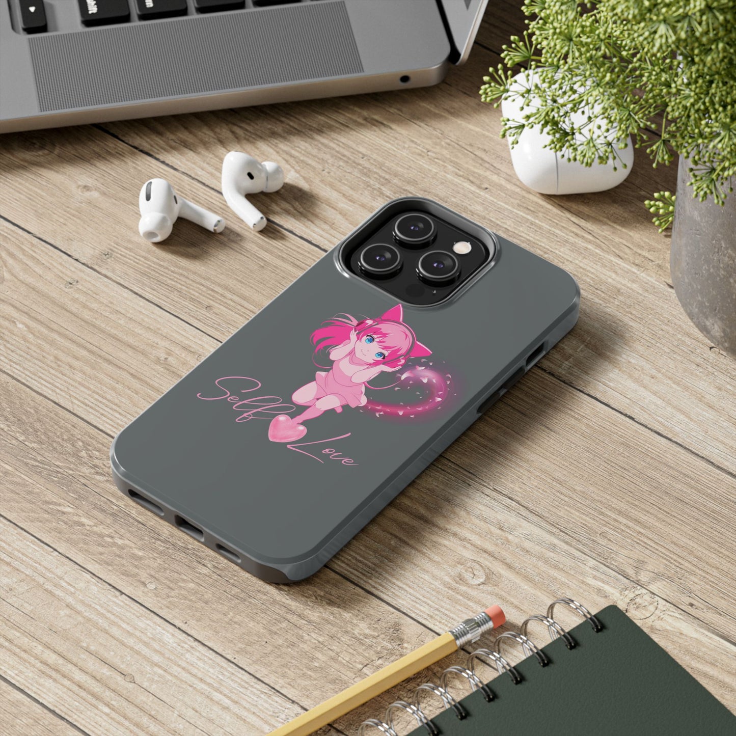 Self Love Tough Phone Case for Anime Lovers
