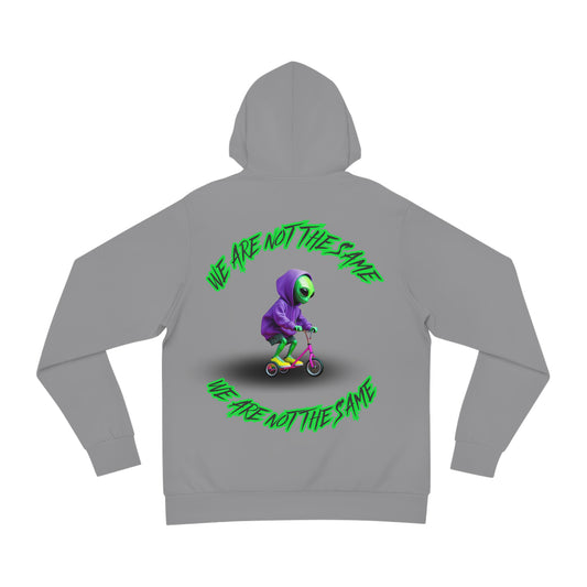 Moonstone Grey Alien Knit for Men & Women – "We Are Not The Same" Futuristic Sweatshirt