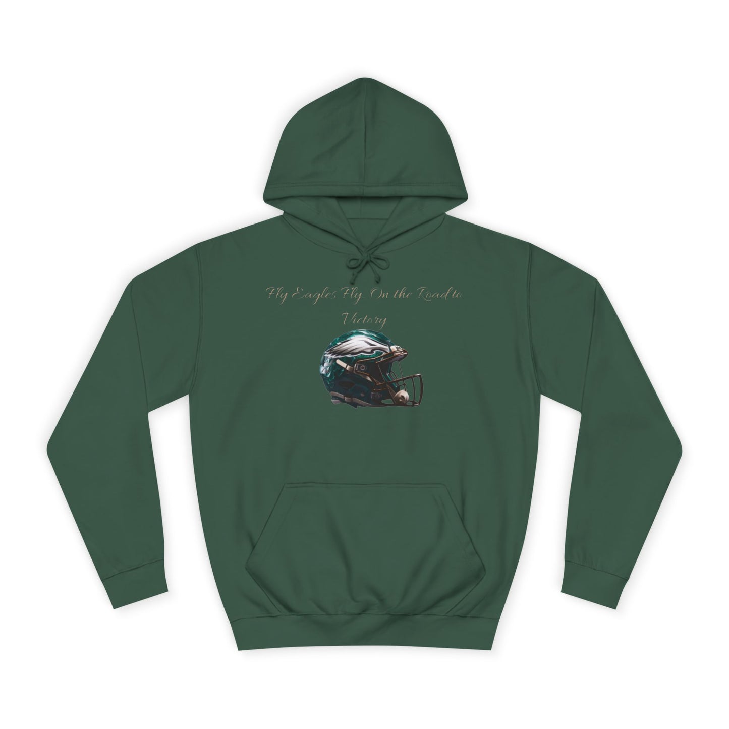 Midnight Green NFL Philadelphia Eagles Hoodie for Men & Women – "Fly Eagles, Fly" Game Day Sweatshirt with Drawstrings & Kangaroo Pocket