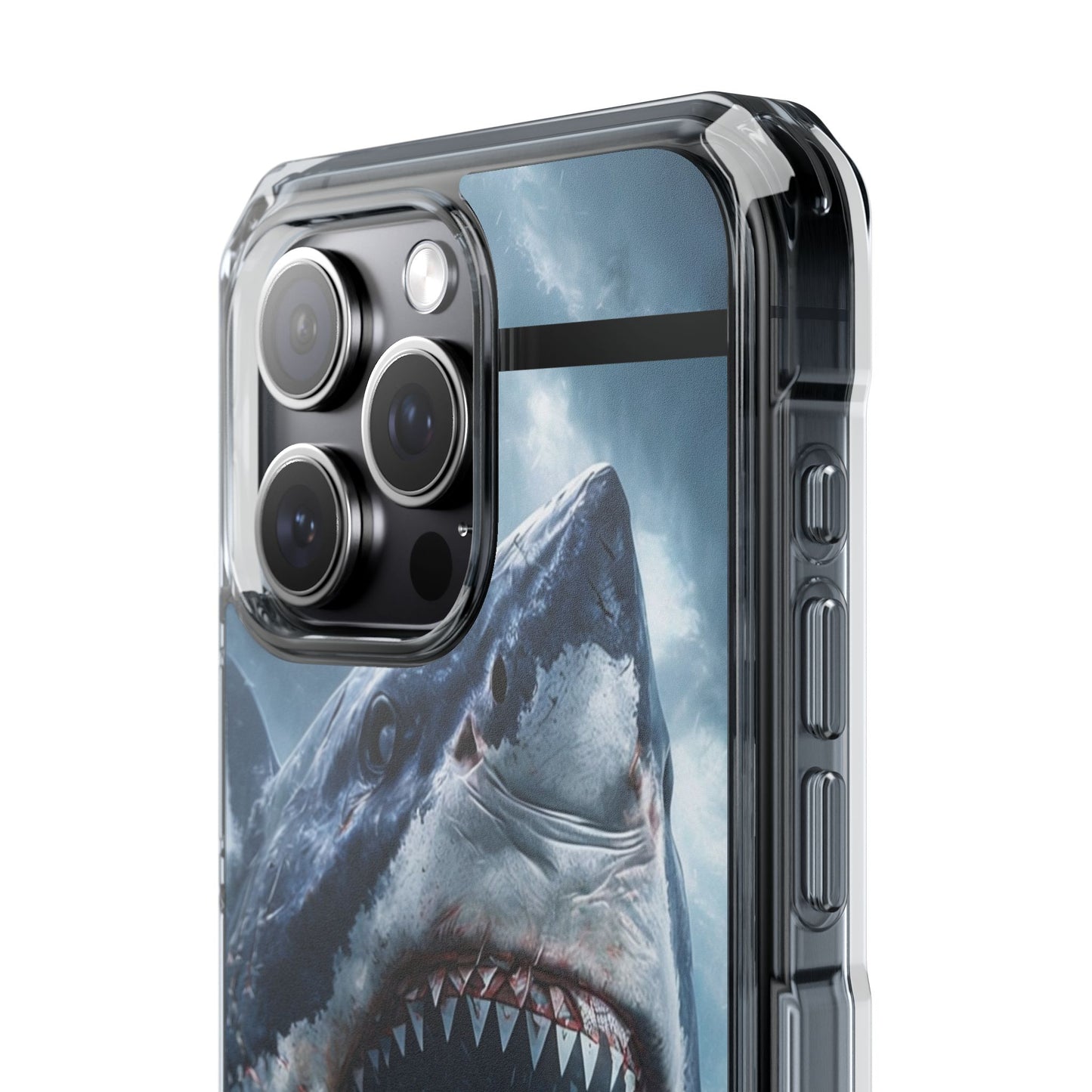 Shark Attack Magnetic Clear Impact Case – Ocean Adventure Phone Cover