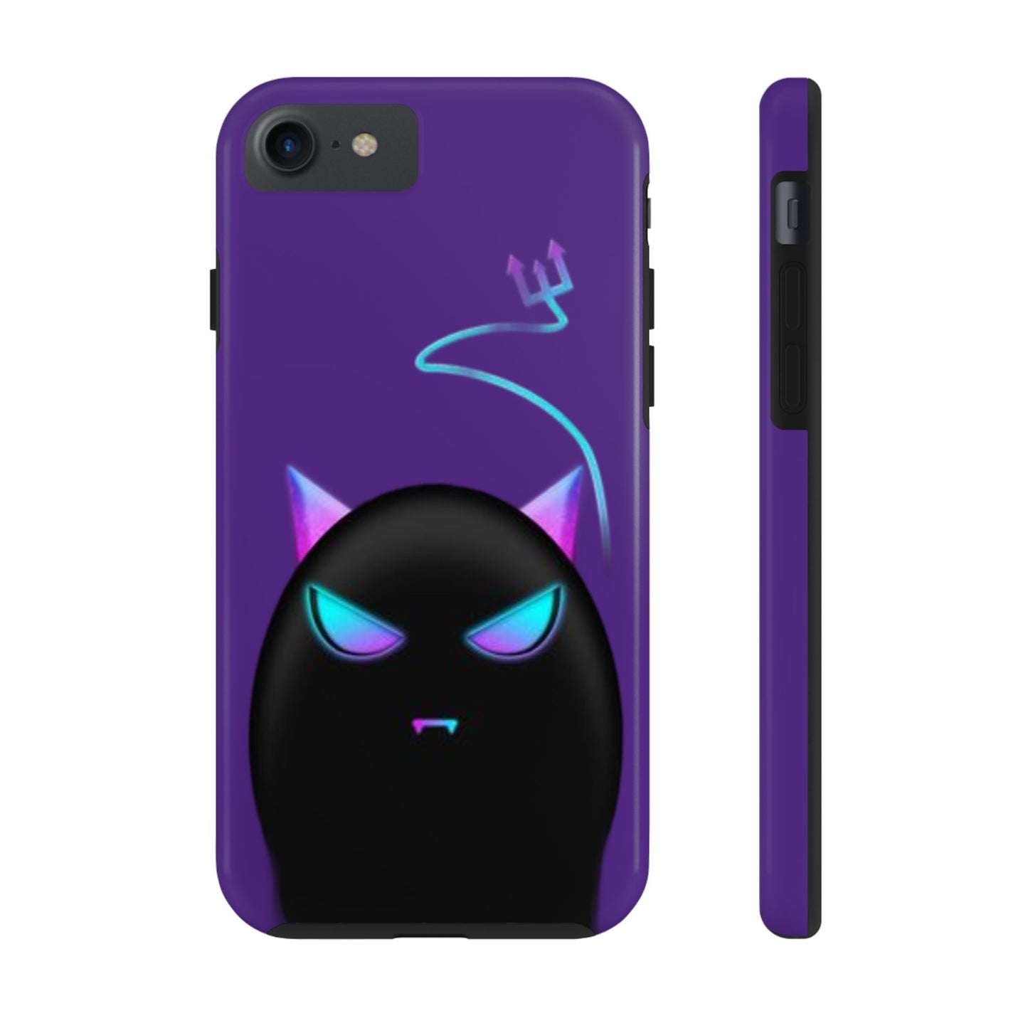 Demonic Cat Tough Phone Case - Cute & Edgy Phone Protection for Cat Lovers