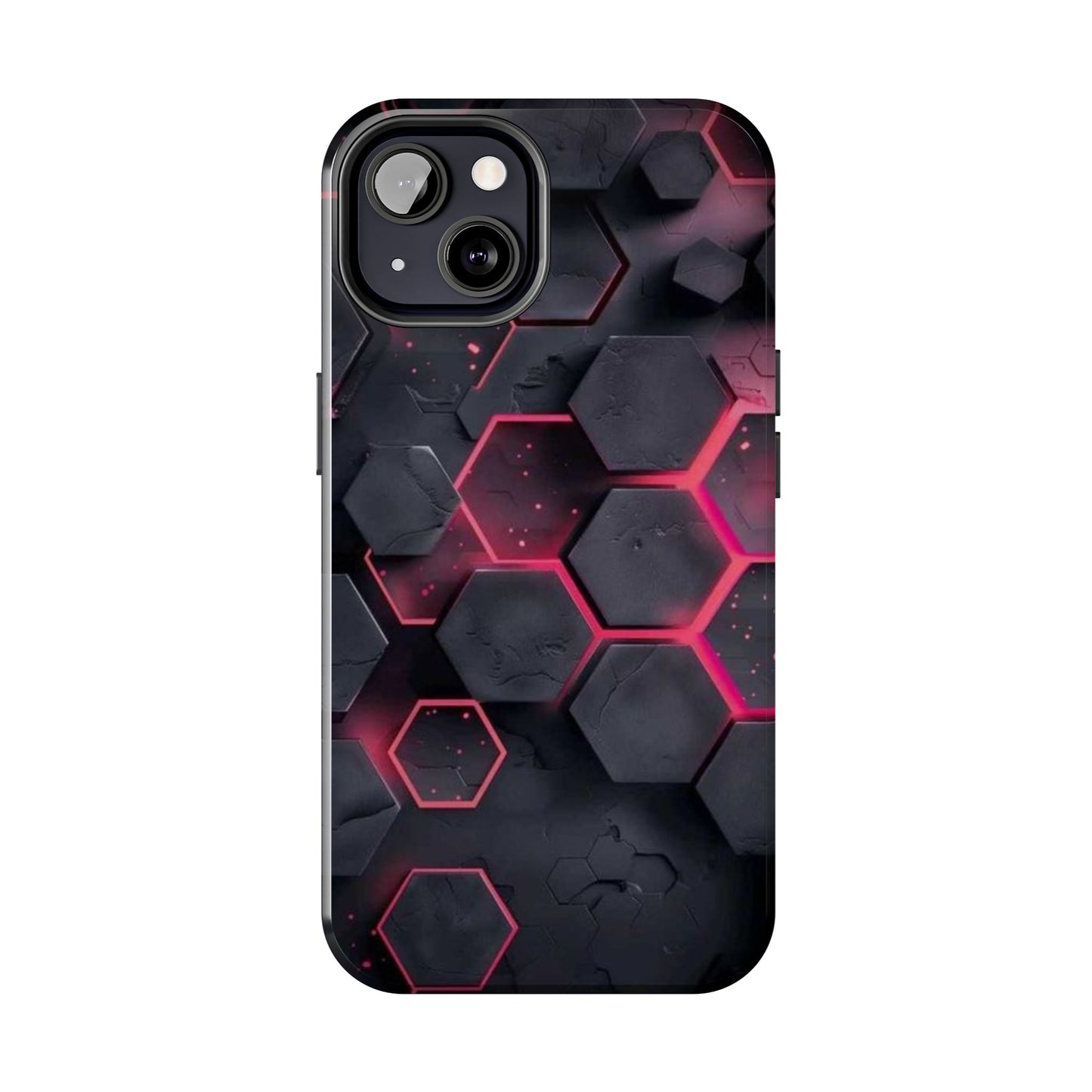 Stylish Tough Phone Cases with Hexagonal Design - Durable Protection for Tech Lovers