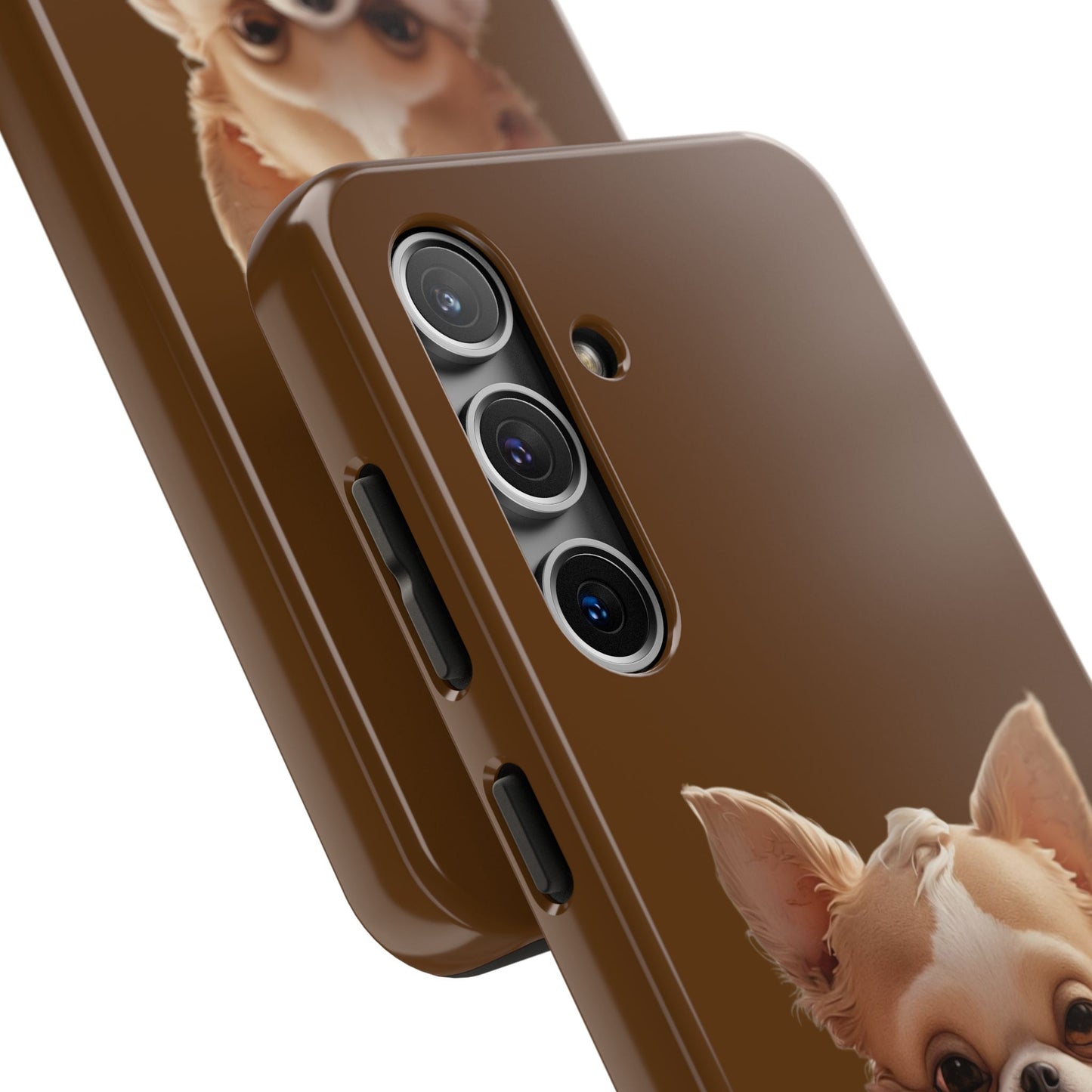 Cute Chihuahua Tough Phone Case - 'Mama's Bestie' Design