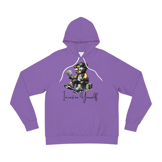 Lilac Charge Hoodie for Men – Build Within Bear Graphic Self-Growth Streetwear