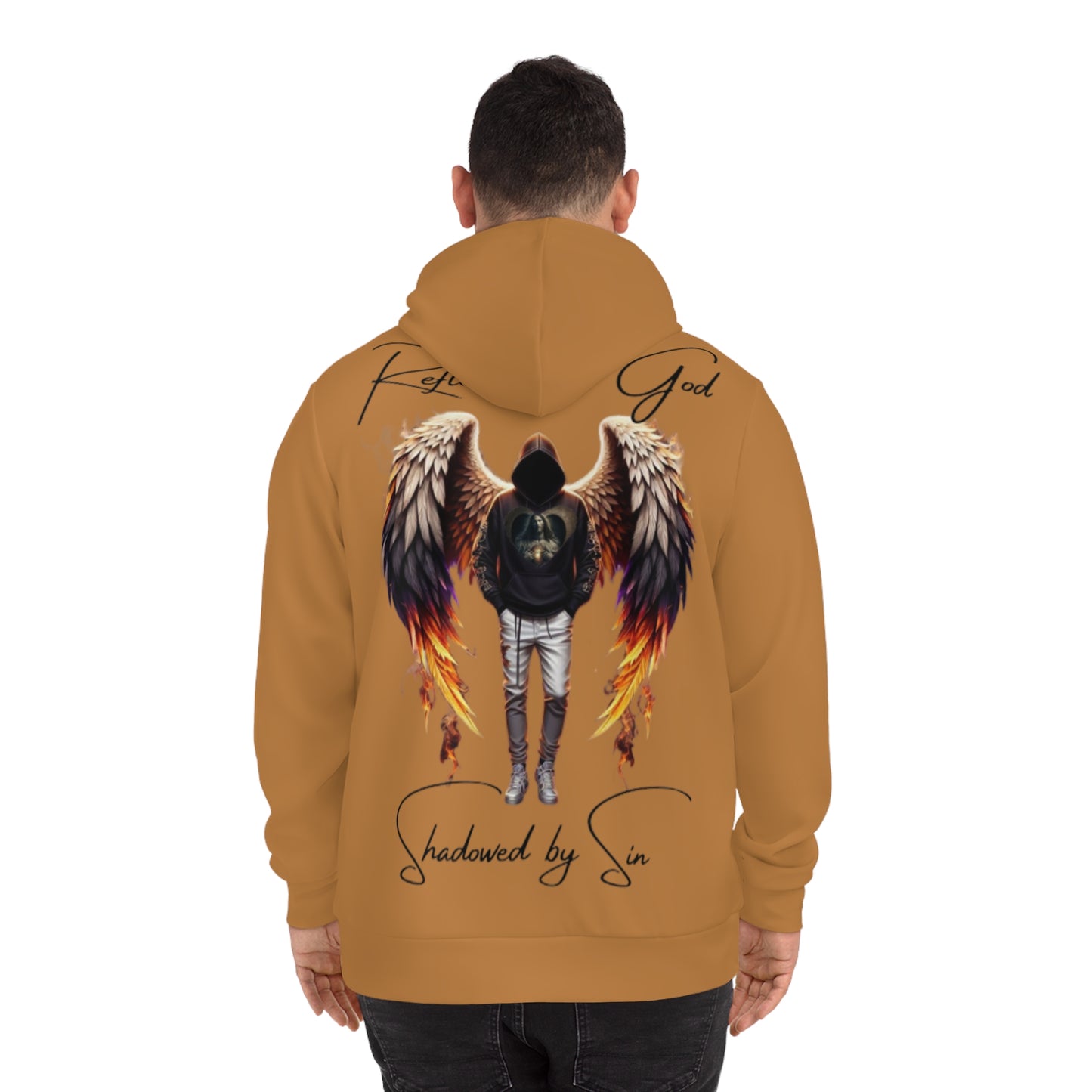 Caramel Dusk Hoodie for Men & Women – "Sacred Reflection" Spiritual Streetwear