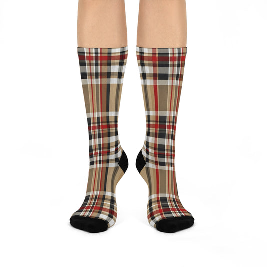 Cushioned Crew Socks Cute Pattern