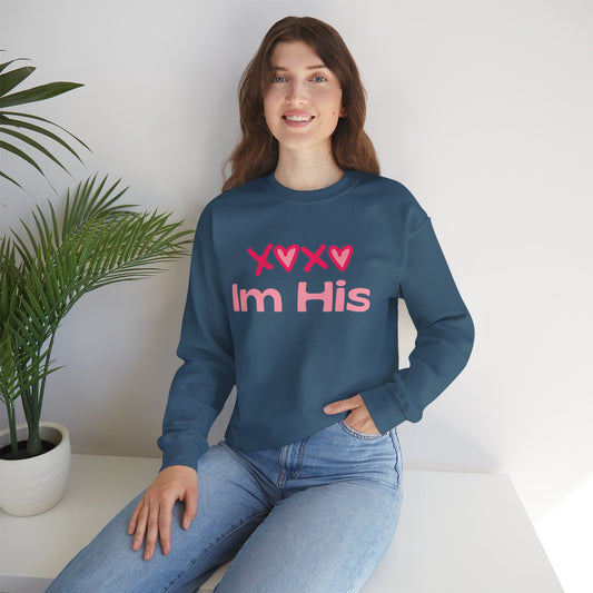 Cotton Blush XOXO Sweatshirt for Women – I’m His Romantic Everyday Lovewear
