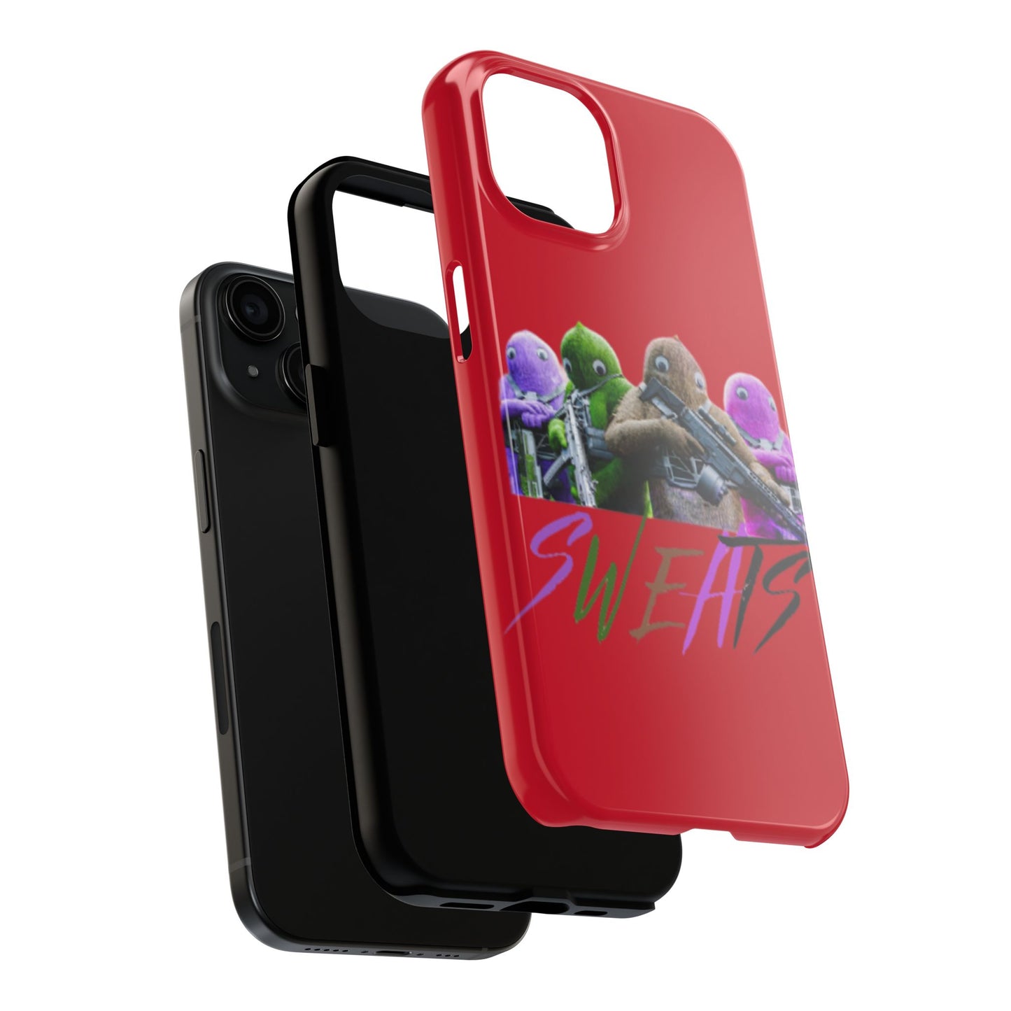 Cool Cartoon-Inspired Tough Phone Case - 'SWEATS'