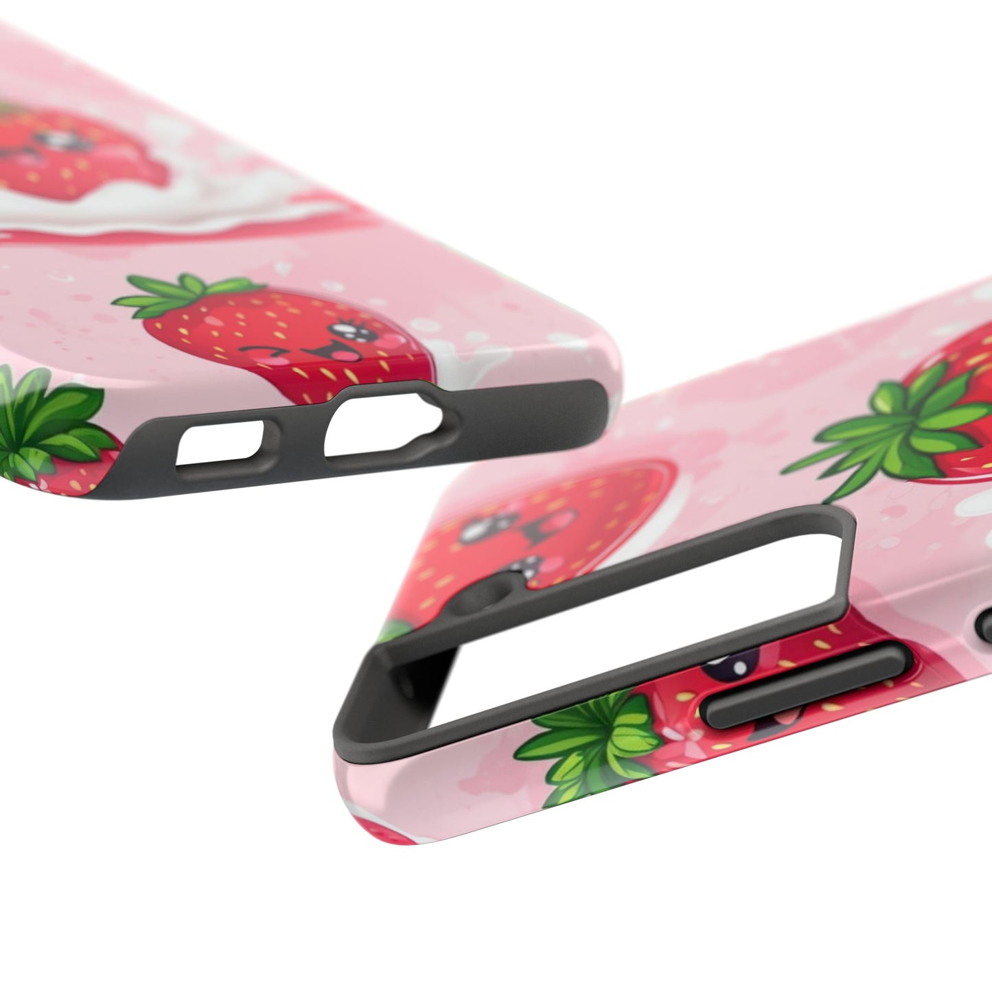 Kawaii Strawberry Tough Phone Case - Cute & Durable Protection