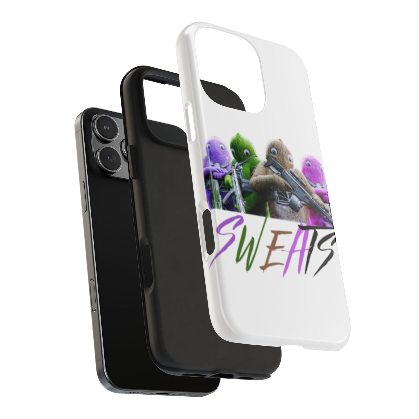 Cool Cartoon-Inspired Tough Phone Case - 'SWEATS'