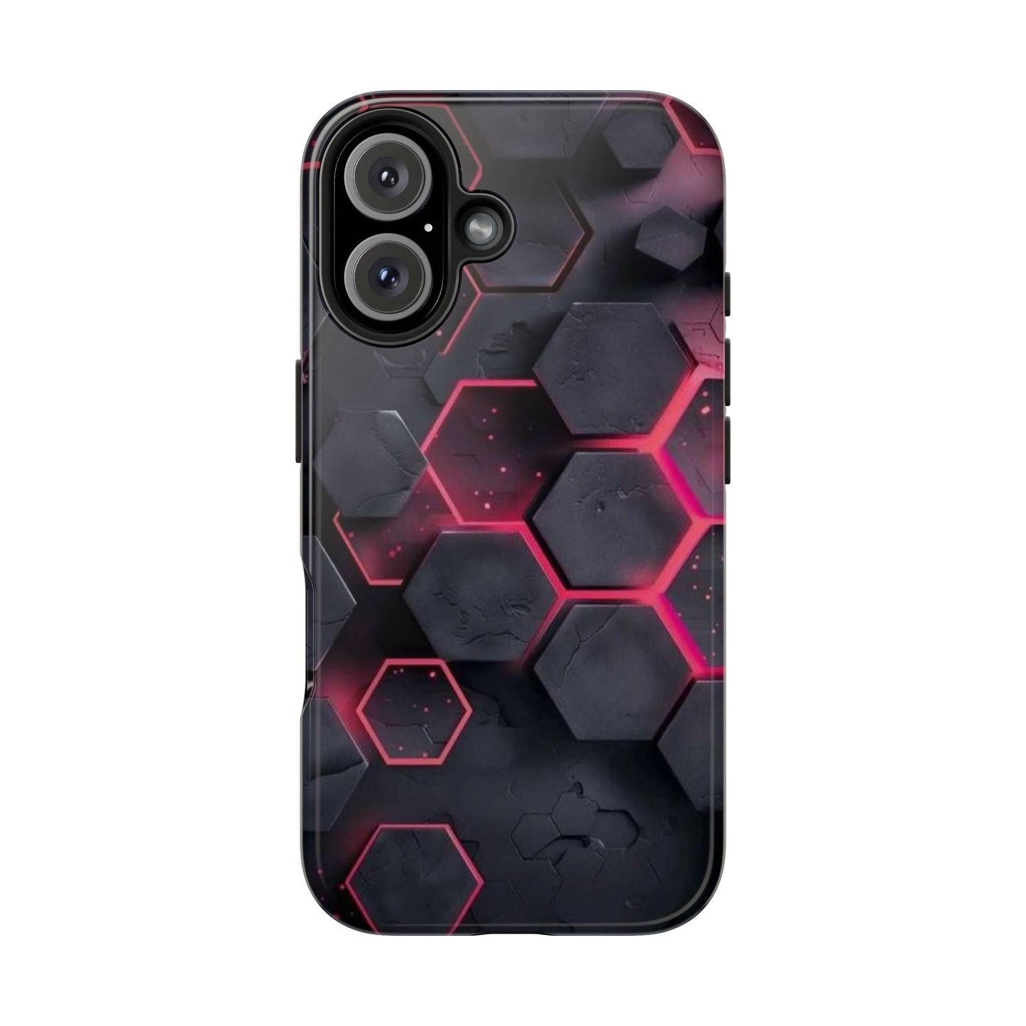 Stylish Tough Phone Cases with Hexagonal Design - Durable Protection for Tech Lovers