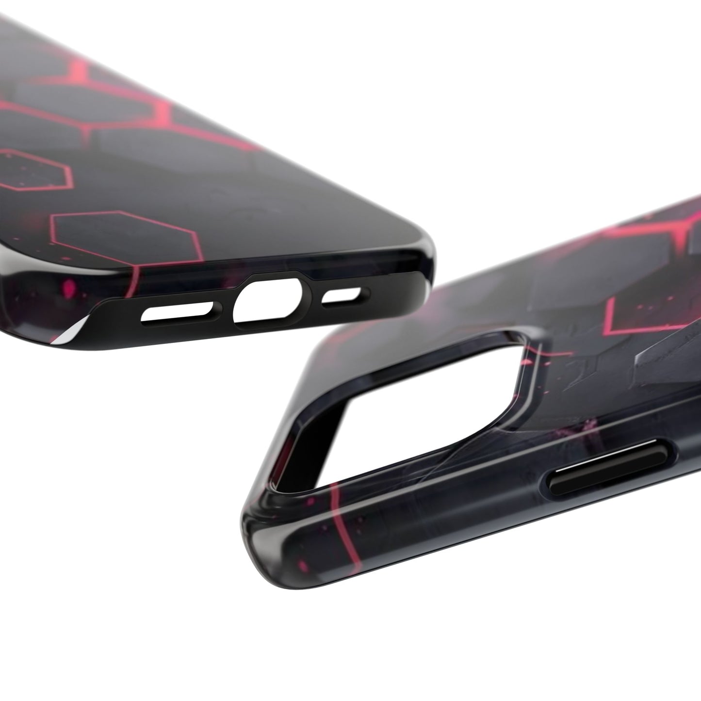 Stylish Tough Phone Cases with Hexagonal Design - Durable Protection for Tech Lovers