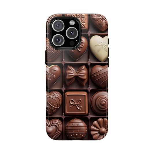 Chocolate Love Tough Phone Case - Perfect for Valentine's Day or Sweet Treat Lovers