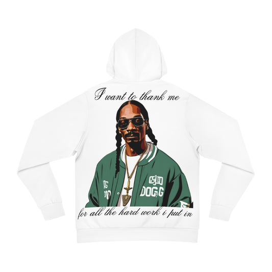 Frosted Pearl White Hoodie for Men – Snoop Doggy Dogg Inspired West Coast Clothing