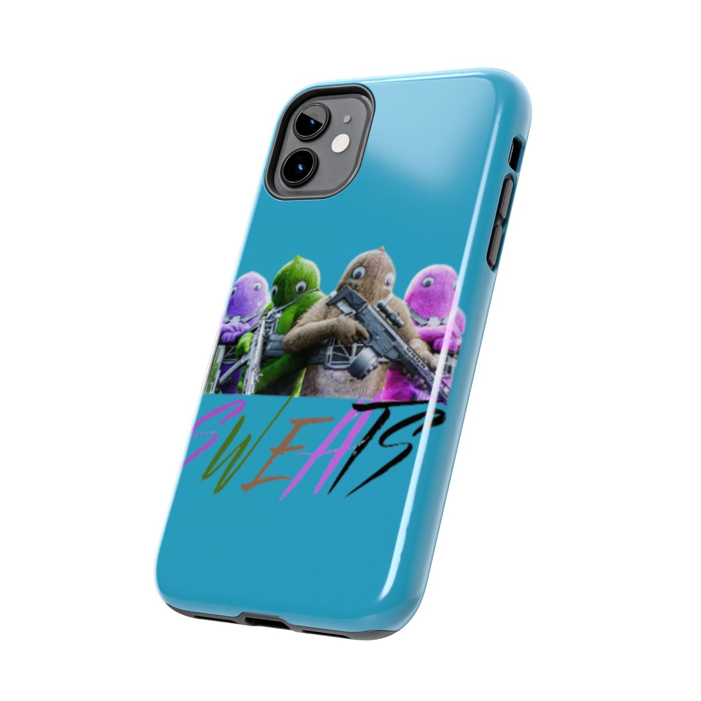 Cool Cartoon-Inspired Tough Phone Case - 'SWEATS'