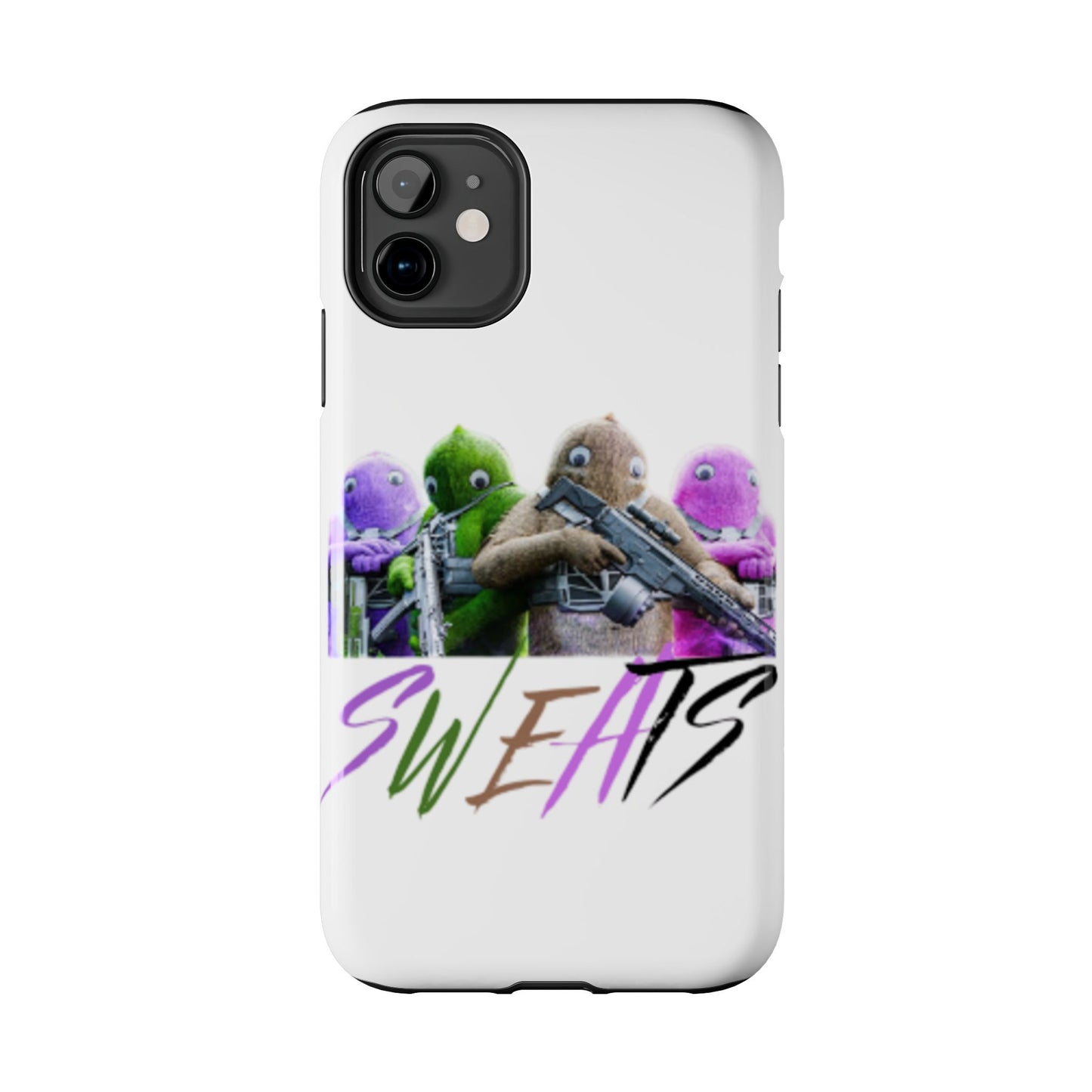 Cool Cartoon-Inspired Tough Phone Case - 'SWEATS'