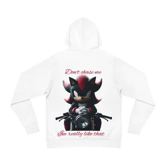 Glacier Ice White Hoodie for Men – Untouchable Energy Move at Your Own Pace Wear