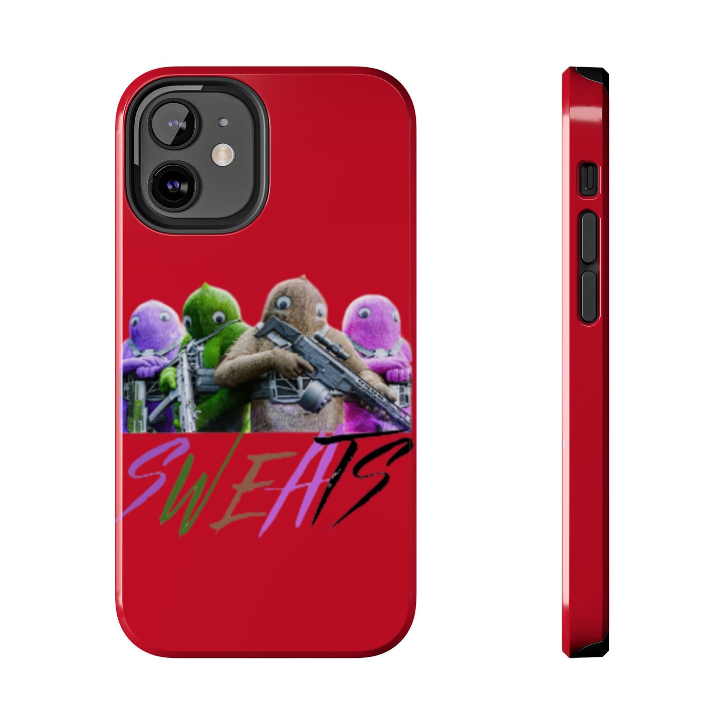 Cool Cartoon-Inspired Tough Phone Case - 'SWEATS'