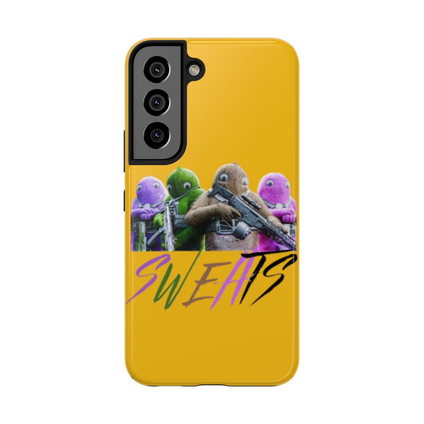 Cool Cartoon-Inspired Tough Phone Case - 'SWEATS'