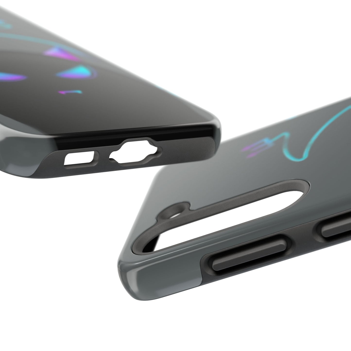 Demonic Cat Tough Phone Case - Cute & Edgy Phone Protection for Cat Lovers