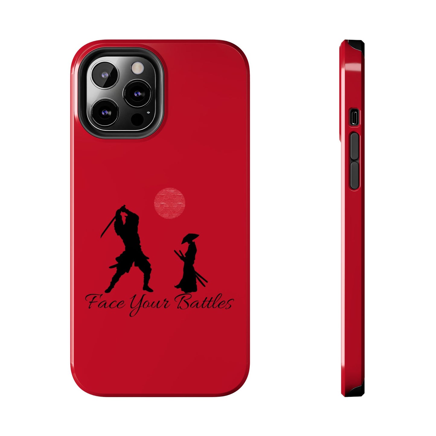 Phone case- Face Your Battles Tough Phone Case - Durable Protection