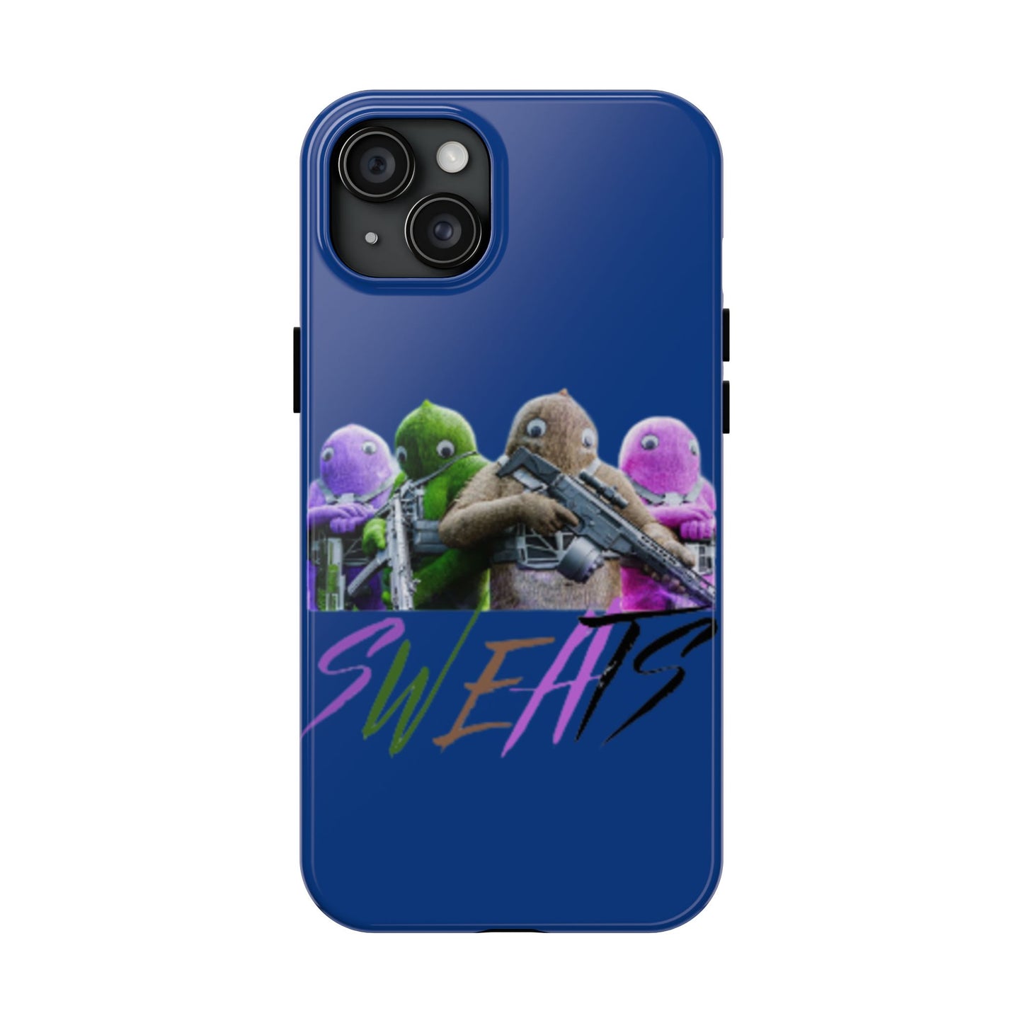 Cool Cartoon-Inspired Tough Phone Case - 'SWEATS'