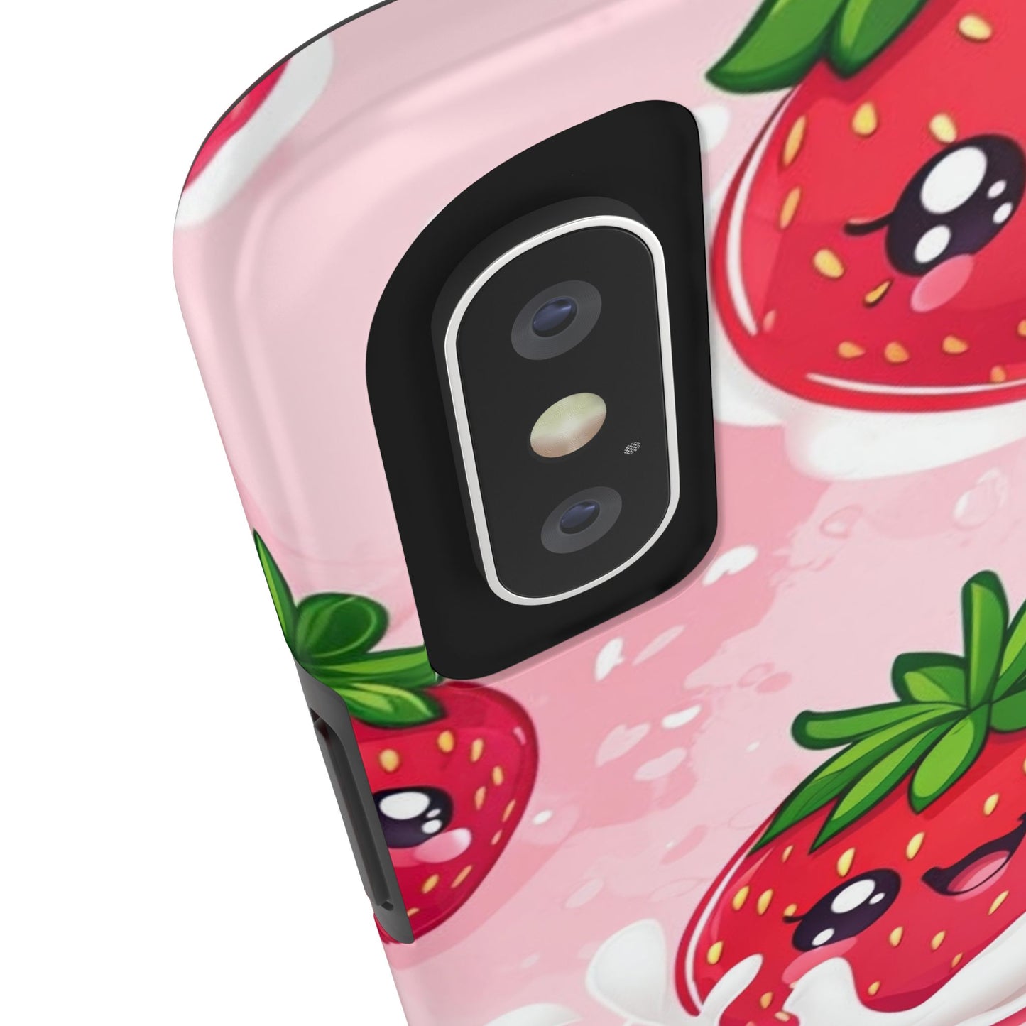 Kawaii Strawberry Tough Phone Case - Cute & Durable Protection