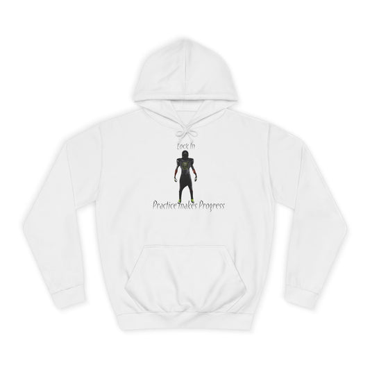 Iron Grey Men’s Motivational Sweater – "Practice Makes Progress" Inspirational Pullover