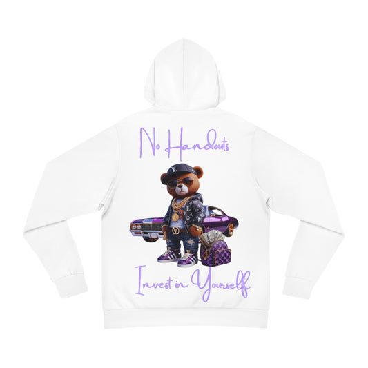 Snow White "Invest in Yourself" Hoodie – Motivational Bear Graphic Sweatshirt