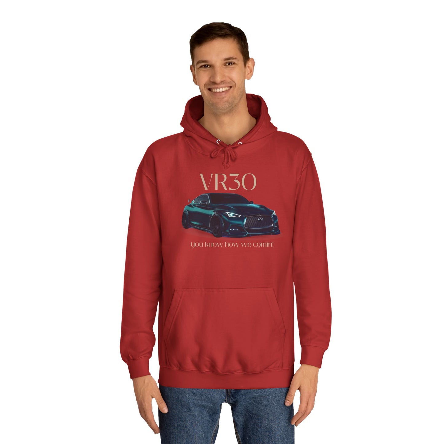 Pearl Glacier White Hoodie for Men– V3ro Sports Car Inspired Graphic Apparel