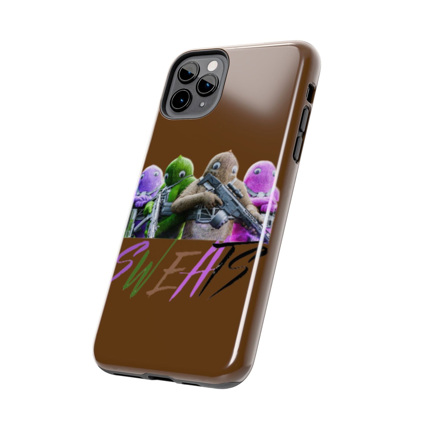 Cool Cartoon-Inspired Tough Phone Case - 'SWEATS'