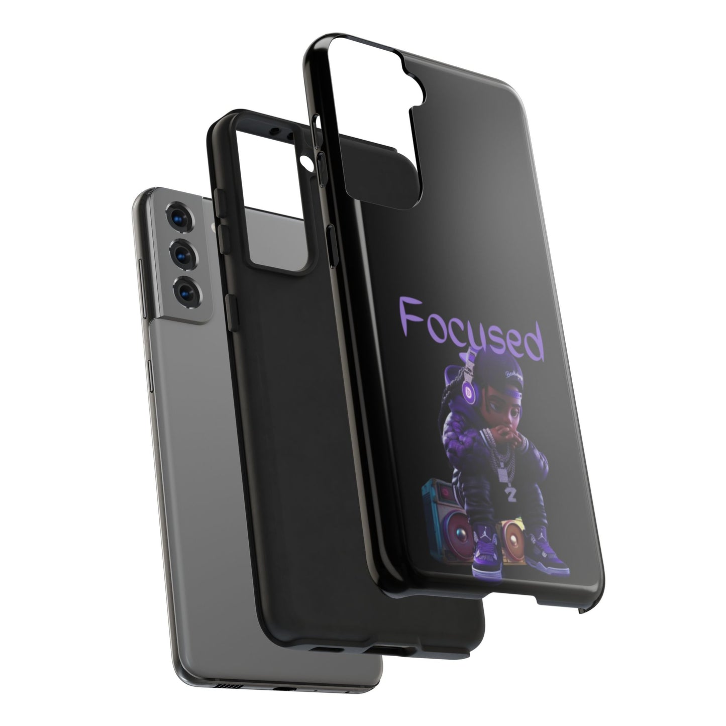 Phone case- Focused Tough Phone Case - Durable Protection
