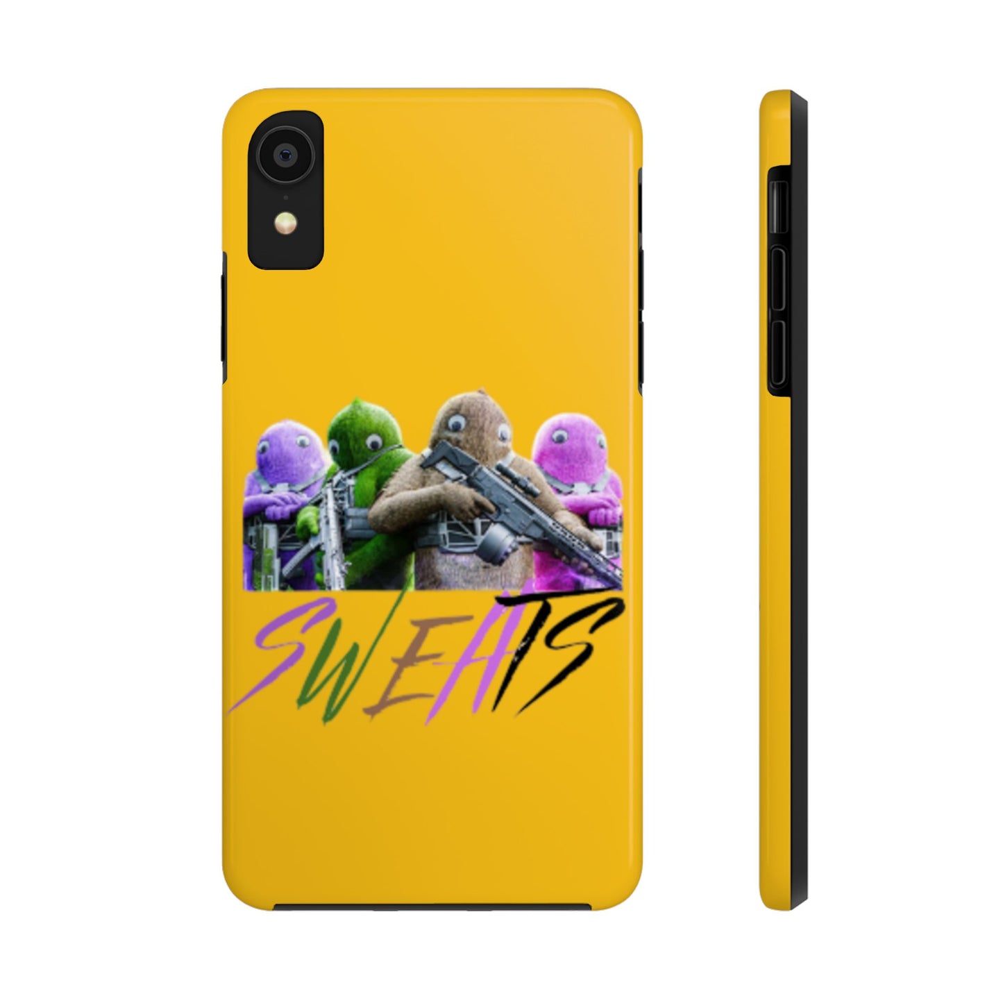 Cool Cartoon-Inspired Tough Phone Case - 'SWEATS'