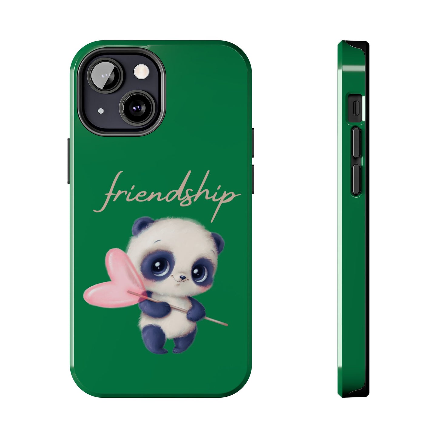 Phone case- Cute Panda Friendship Tough Phone Case - Durable Protection