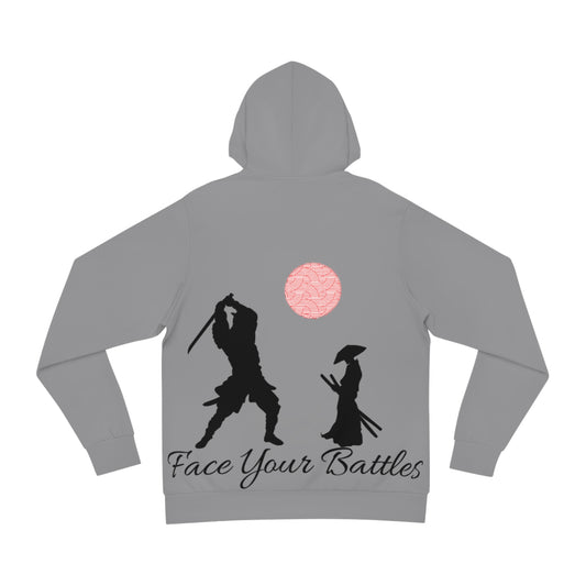 Ironclad Grey Hoodie for Men & Women – Conquer Your Battles Motivational Trend