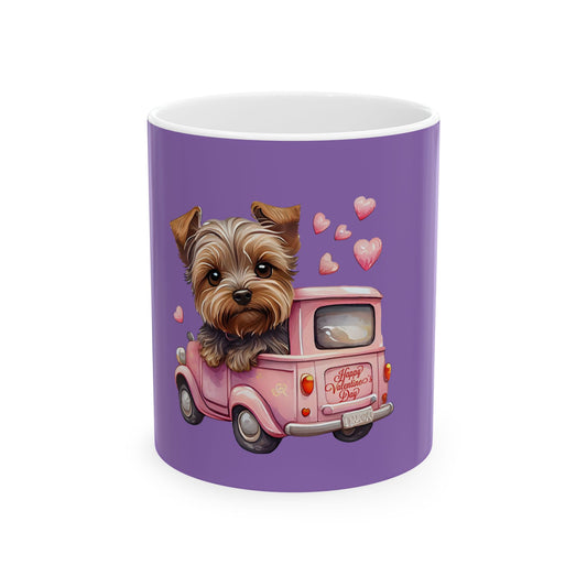 Cute Puppy Valentine’s Day Ceramic Mug - 11oz Coffee Cup 🐶💖☕