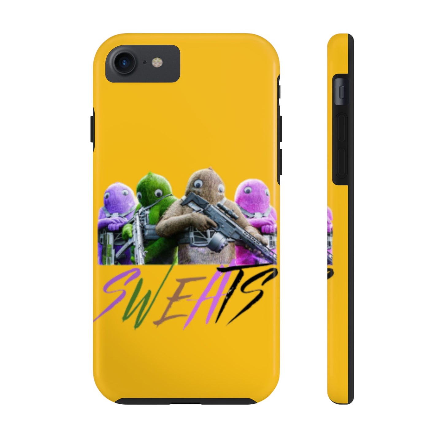 Cool Cartoon-Inspired Tough Phone Case - 'SWEATS'