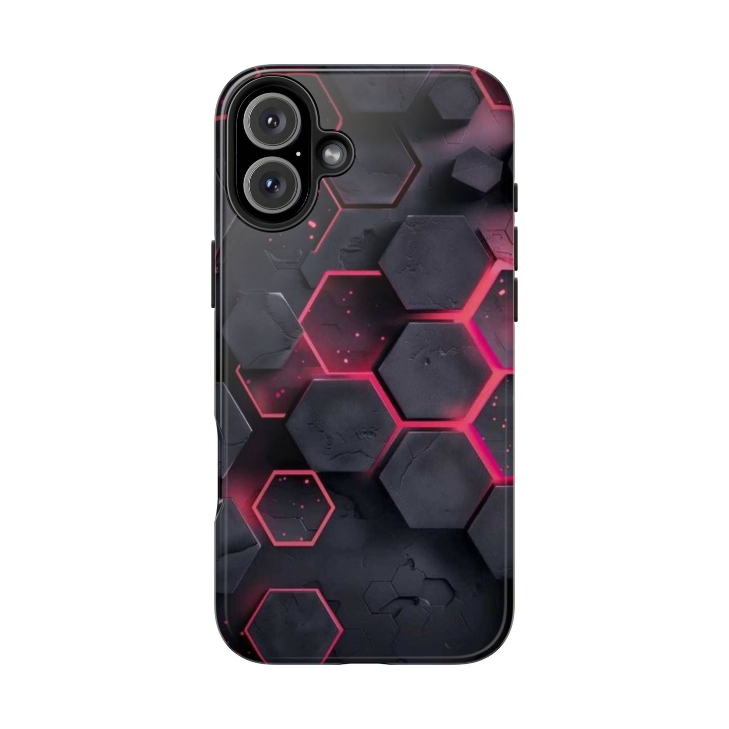 Stylish Tough Phone Cases with Hexagonal Design - Durable Protection for Tech Lovers