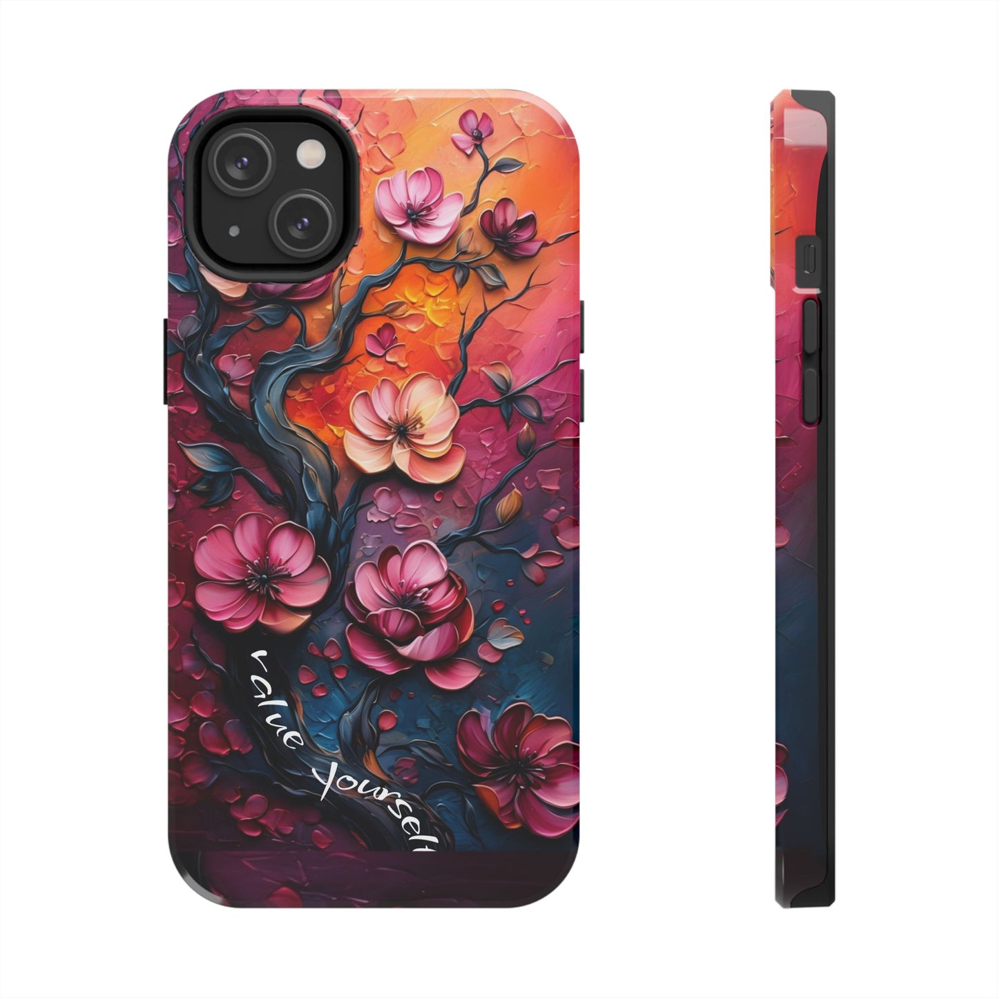 Value Yourself Floral Tough Phone Case