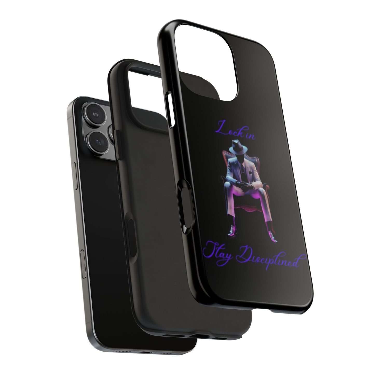 Phone case- Lock In, Stay DIsciplined Tough Phone Case - Durable Protection